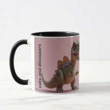 Cats-a-Tonic Cats e Dinossauros Mug
