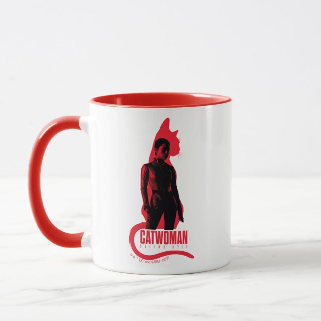 Caneca CatWomen Selina Kyle Cat Silhouette (Esquerda)