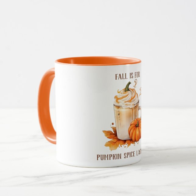 Caneca Caudal bonito é para latas de especiarias de abóbo (Frente Esquerda)