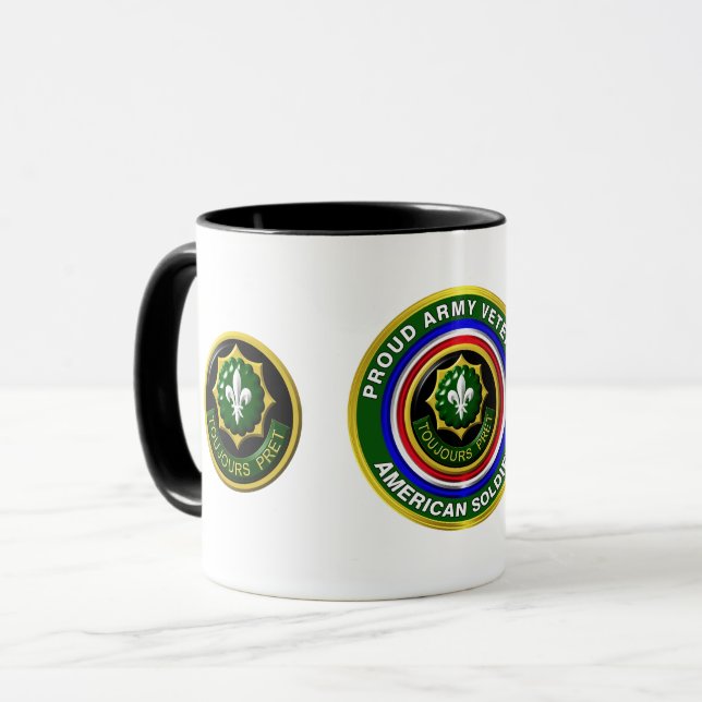 Caneca Cavalaria blindada com segundos (Frente Esquerda)