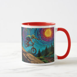 Caneca Cavaleiro BMX na Montanha