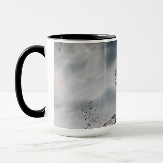 Caneca Cavaleiro-da-motocross (Esquerda)
