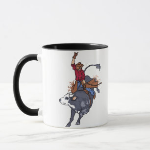Caneca Cavaleiro de Bull do rodeio