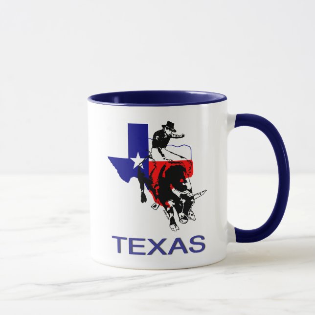 Caneca Cavaleiro de Bull do rodeio do estado do Texas (Direita)