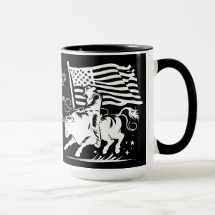 Caneca Cavaleiro de Rodeio Americano Personalizado 3
