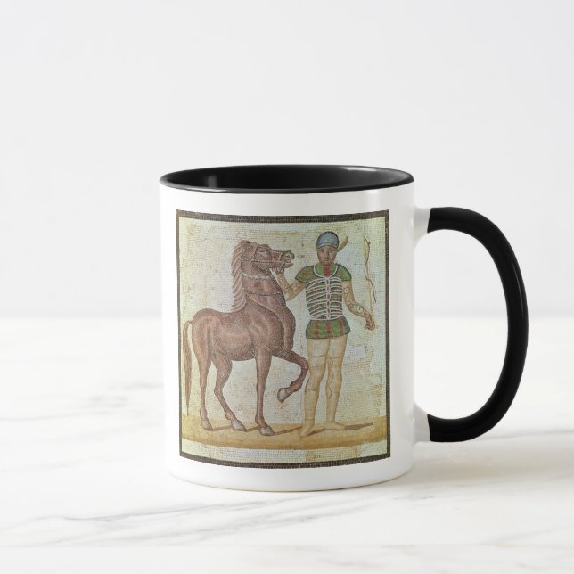 Caneca Cavaleiro do cavalo em cores de competência (Direita)