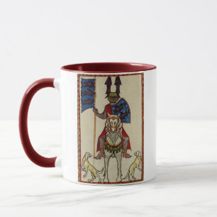 Caneca Cavaleiro medieval que enfrenta para a frente