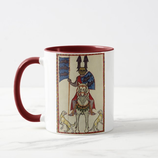Caneca Cavaleiro medieval que enfrenta para a frente (Esquerda)