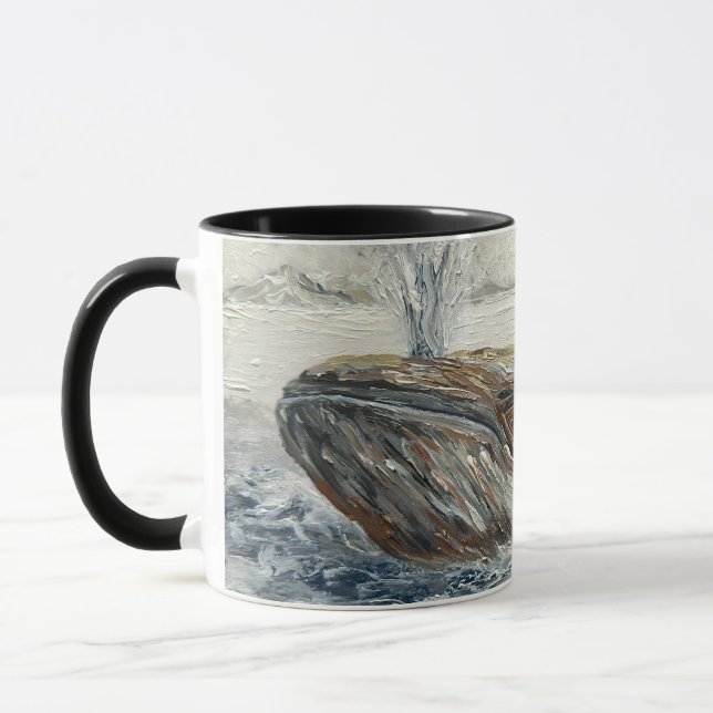 Caneca Cavalgadores de Baleias Baleia e Pinguim Caprichos (Esquerda)