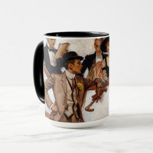 Caneca Cavalheiro, Anúncio Americano por Leyendecker