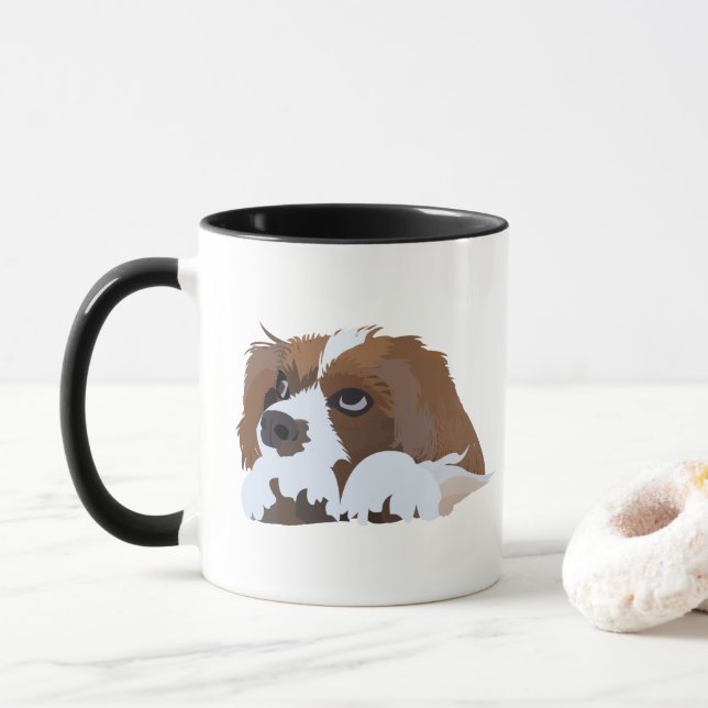 Caneca Cavalier King Charles Spaniel Coffee (Com Donut)