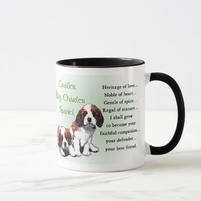 Caneca Cavalier King Charles Spaniel Gifts Mugs (Direita)