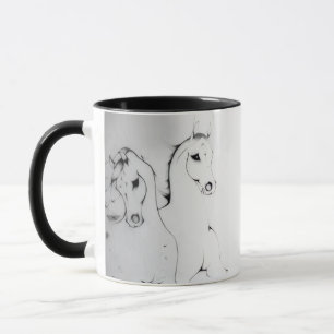 Caneca "Cavalo Árabe" por Adelia Audi