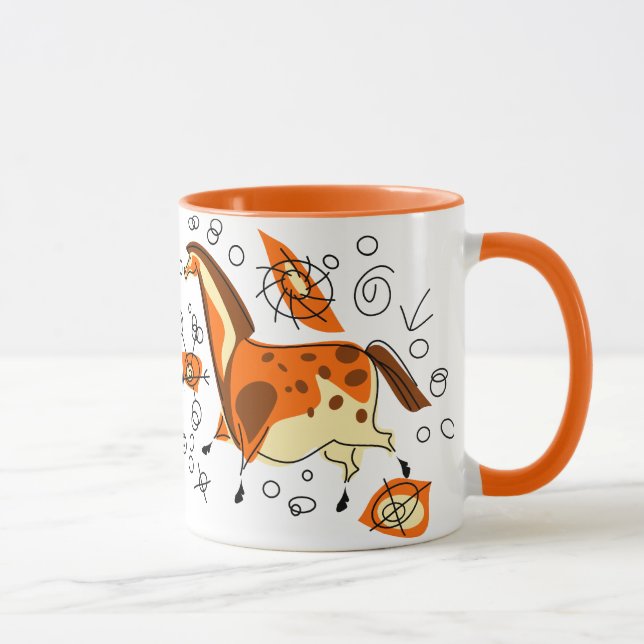 Caneca Cavalo da pintura de caverna com Entoptics (Direita)