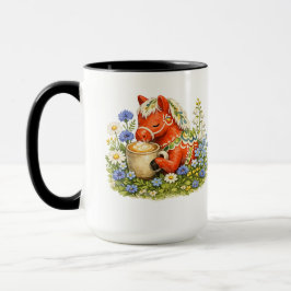 Caneca Cavalo Dala Floral Café Amor Arte | Escandinavo