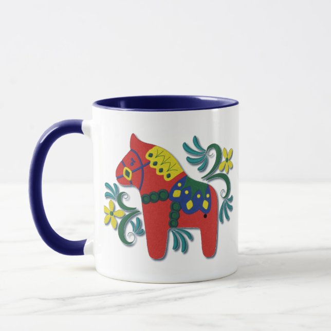 Caneca Cavalo Dala Sueco Colorido (Esquerda)