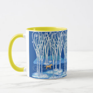 Caneca Cavalo de fiorde de inverno nórdico