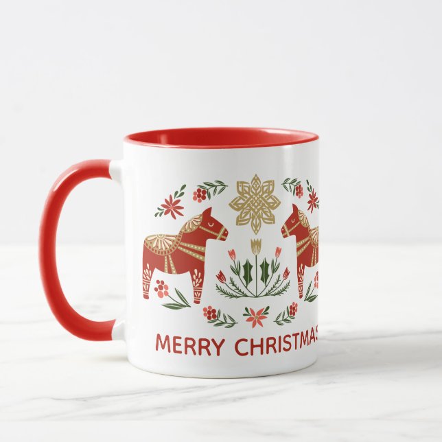 Caneca Cavalo de Natal Dala (Esquerda)