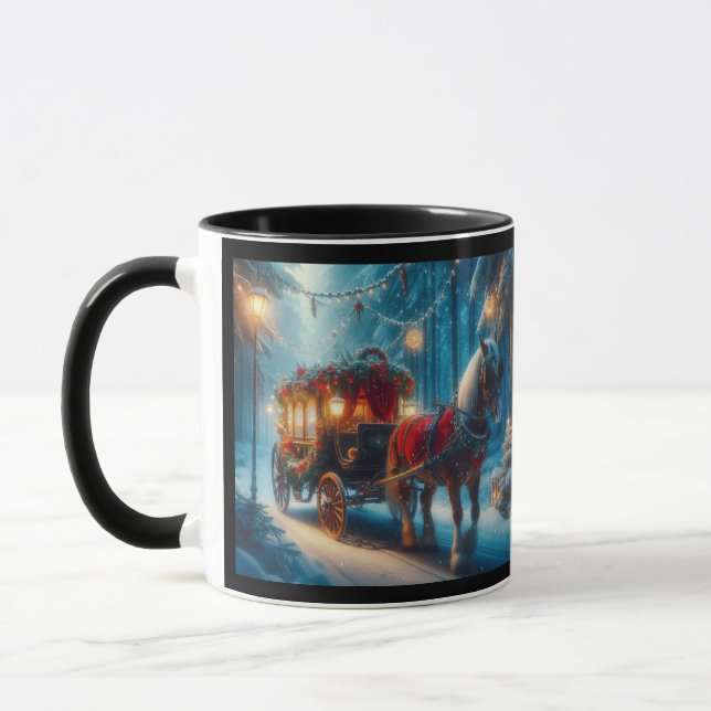 Caneca Cavalo de Natal e Carraige (Esquerda)