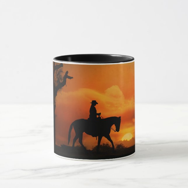 Caneca Cavalo do Prazer Ocidental e Cavaleiro do Cavalo (Centro)