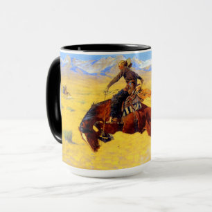 Caneca Cavalo e Cowboy do Velho Oeste Remington