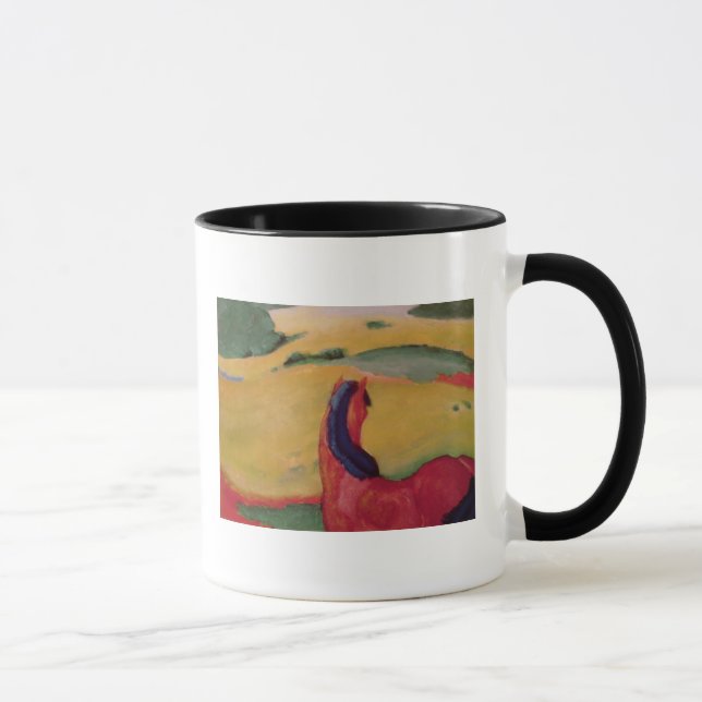 Caneca Cavalo em uma paisagem, 1910 (Direita)