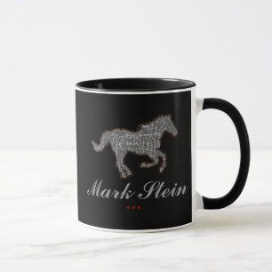 Caneca cavalo fazenda negro personalizado
