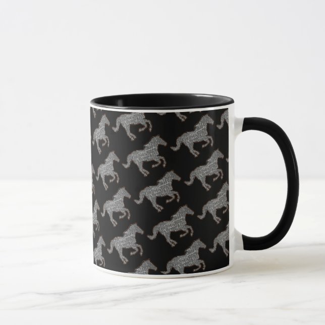 Caneca cavalo negro (Direita)
