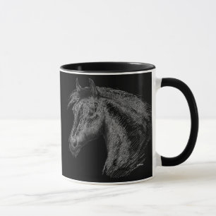 Caneca Cavalo: Preto