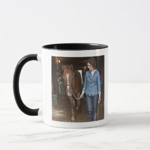 Caneca Cavalo principal da mulher