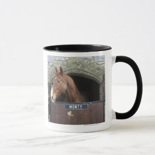Caneca Cavalo que está de vista fora de seu estábulo