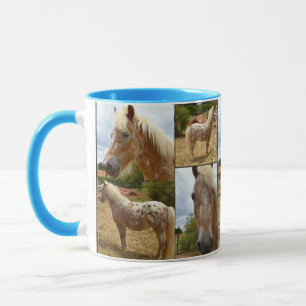 Caneca Cavalos Appaloosa, Combo De Colagem De Fotos.