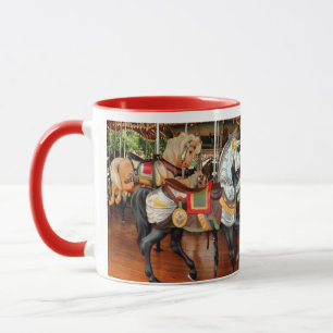 Caneca Cavalos Carrossel de Jane em uma Chá ou