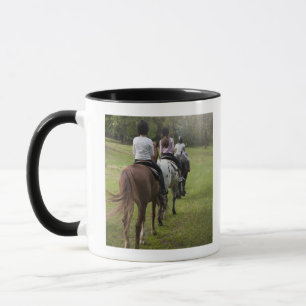 Caneca Cavalos de equitação das meninas