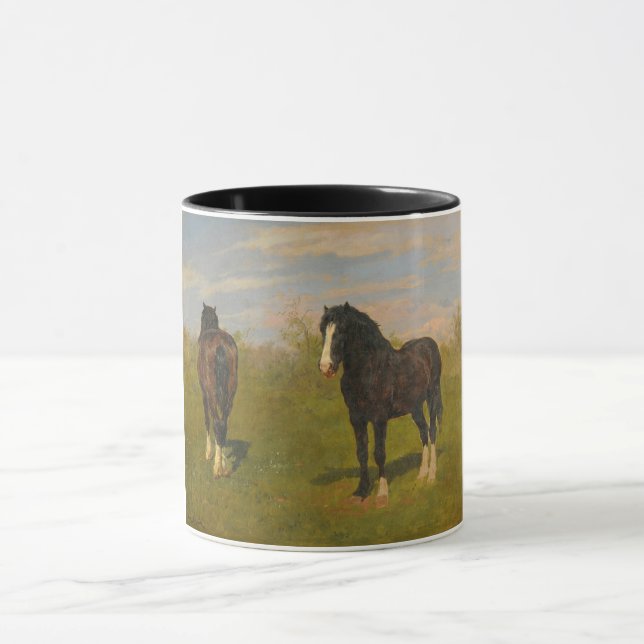 Caneca Cavalos de Luz (por Rosa Bonheur) (Centro)