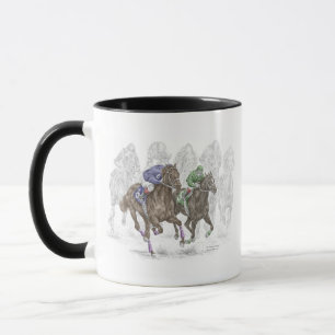 Caneca Cavalos de raça de galope