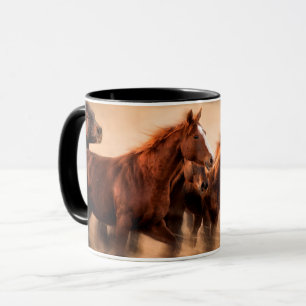 Caneca Cavalos em Execução