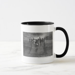 Caneca Cavalos na cerca