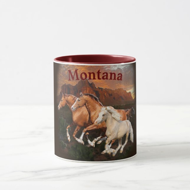 Caneca cavalos selvagens do Arizona (Centro)