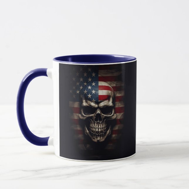 Caneca Caveira da Bandeira Americana  (Esquerda)