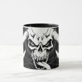 Caneca Caveira Divina de Negro Morto