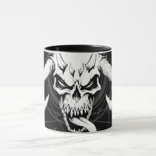 Caneca Caveira Divina de Negro Morto