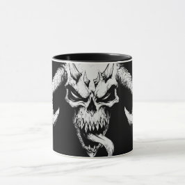 Caneca Caveira divina de Preto Mortal