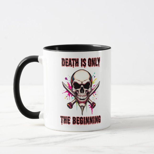 Caneca Caveira do Guerreiro: Dia dos Mortos 1 (Esquerda)
