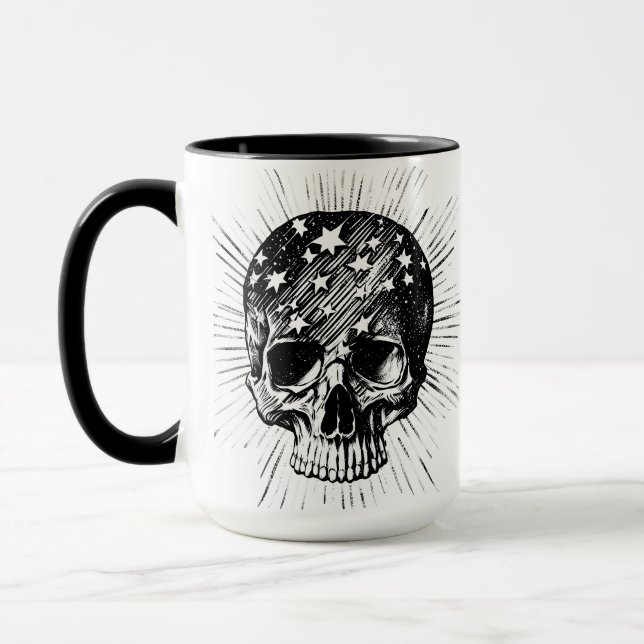 Caneca Caveira e Estrelas II (Esquerda)