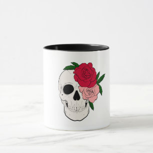 Caneca Caveira e Rosas
