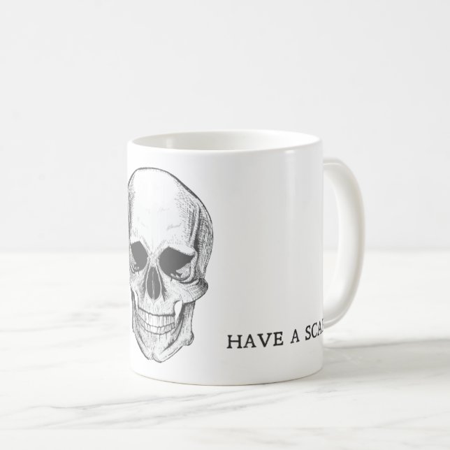 Caneca Caveira Have a Scary (Frente Esquerda)