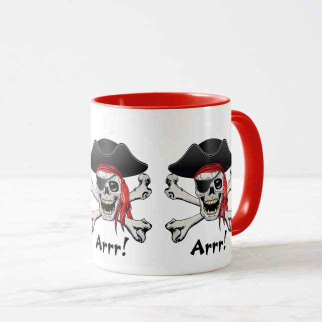 Caneca Caveira Pirata (Frente Esquerda)