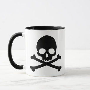 Caneca Caveira Simples e Crossbones