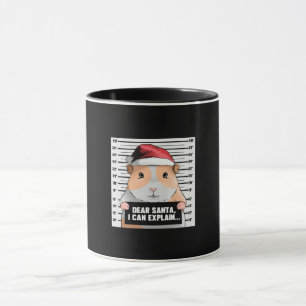 Caneca Cavy de Natal do Porco da Guiné Papais noeis Caro